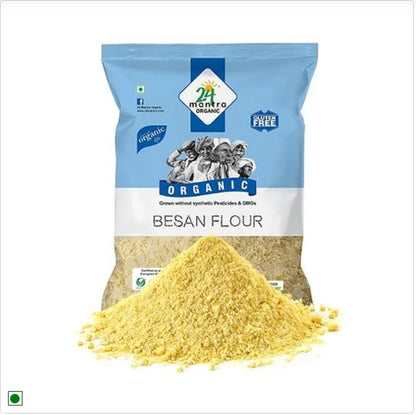 24 Mantra Organic Besan Flour, 3x500 g Multipack