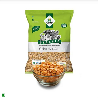 24 Mantra Organic Chana Dal, 3x500 g Multipack