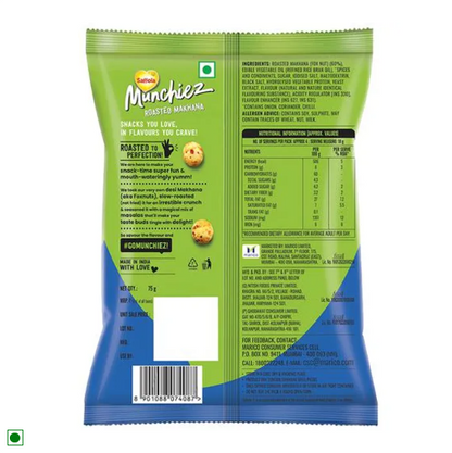 Saffola Munchiez Roasted Makhana - Masala Twist, Rich Source Of Protein, 75 g