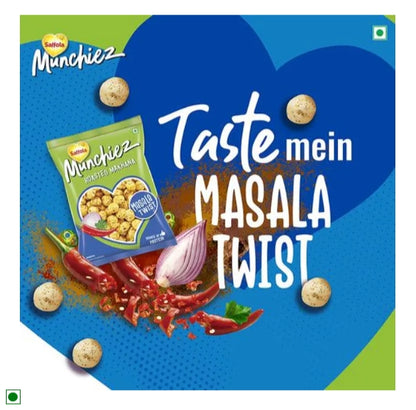 Saffola Munchiez Roasted Makhana - Masala Twist, Rich Source Of Protein, 75 g