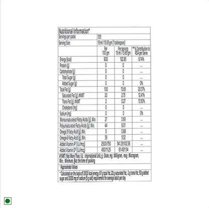 Fortune Xpert - Total Balance Oil, Blend Of Rice Bran, Soyabean & Flaxseeds, Rich In Omega 3, 5 L