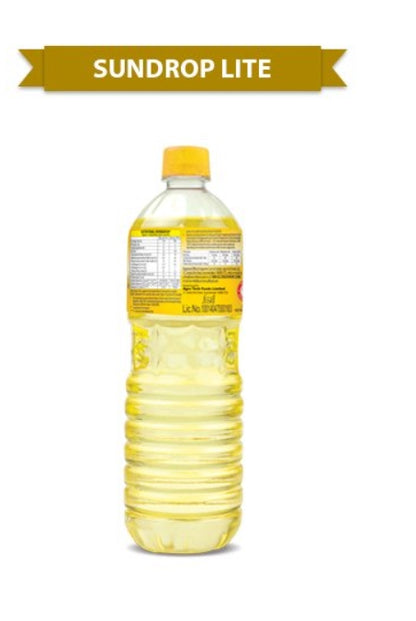 Sundrop Lite - Cooking Oil, 1 L Pet Bottle