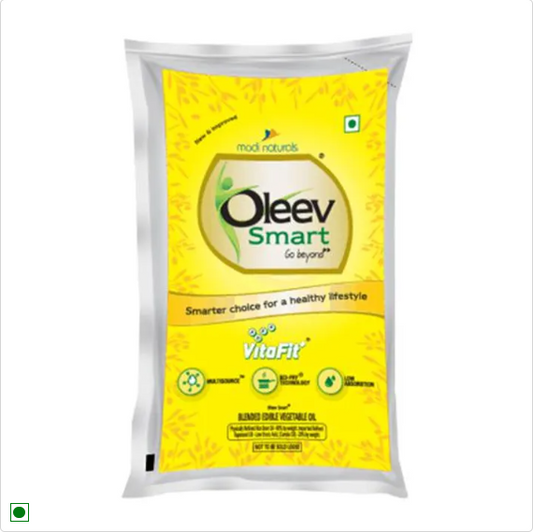 Oleev Smart Edible Oil - Enriched With Vitamin A, D , E & K, 1 L