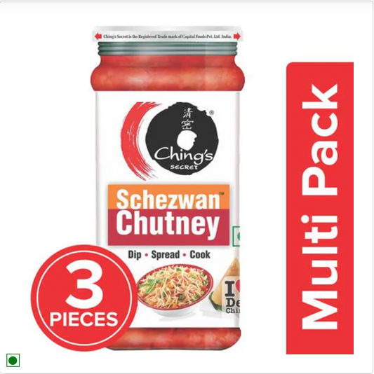 Chings Chutney - Schezwan, 3x250 g Multipack