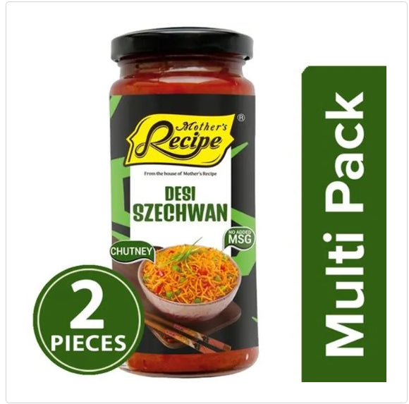 Mother's Recipe Desi Szechwan Chutney, 2 x 250 g Multipack