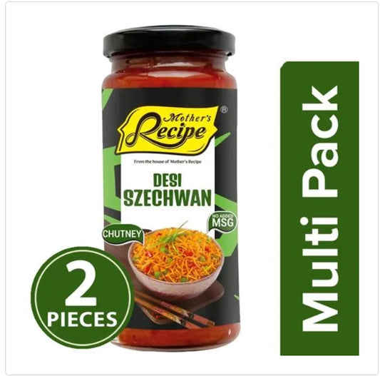 Mother's Recipe Desi Szechwan Chutney, 2 x 250 g Multipack