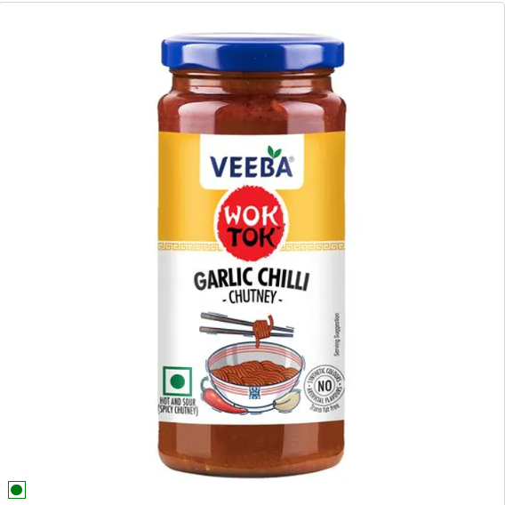 VEEBA Garlic Chilli Chutney, 250 g