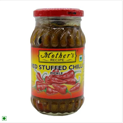 Mother's Recipe Pickle - Red Stuffed Chilli, 200 g Pouch