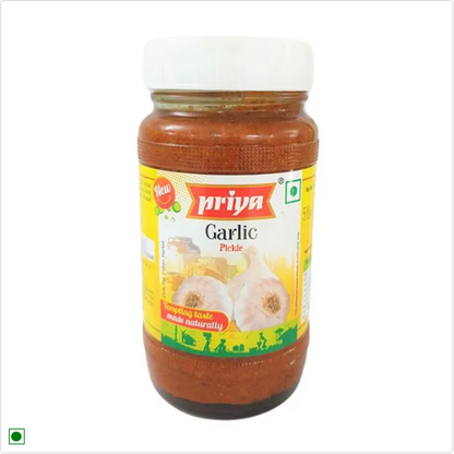 Priya Pickle - Garlic, 500 g Bottle