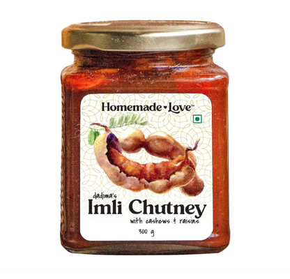 Homemade Love Imli Chutney | Sweet and Tangy Tamarind Chutney made with Tamarind Pulp, Jaggery, Black Salt | 300g