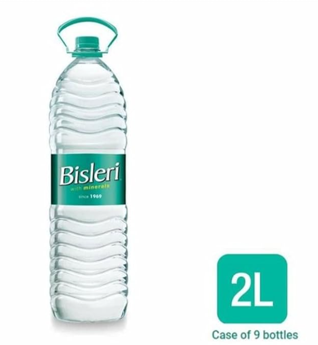 Bisleri Mineral Water, 2 L Pack of 9