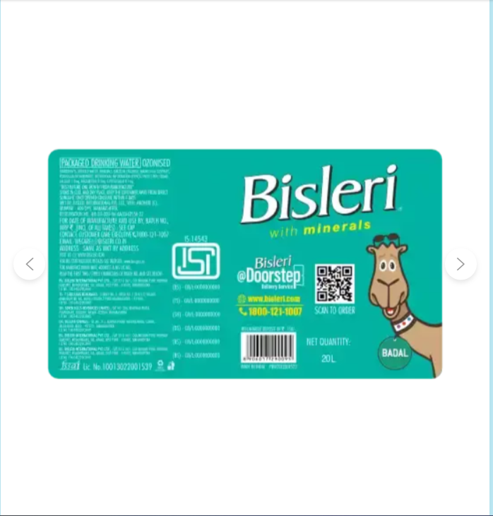 Bisleri 20 Litre Water Can