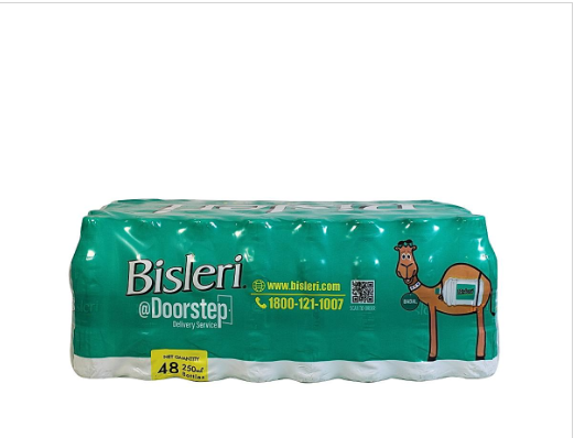 Bisleri Packaged Drinking Water: 250 ml x 48 Units