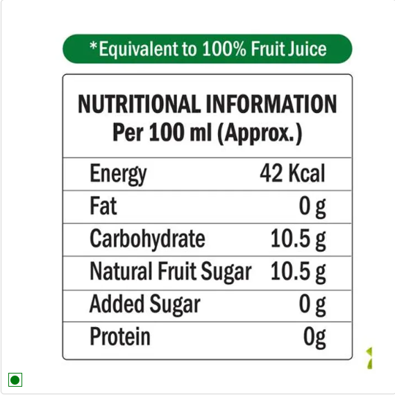 Storia 100% Fruit Juice - Nimbu Pani, No Added Sugar, 6x200 ml Multipack