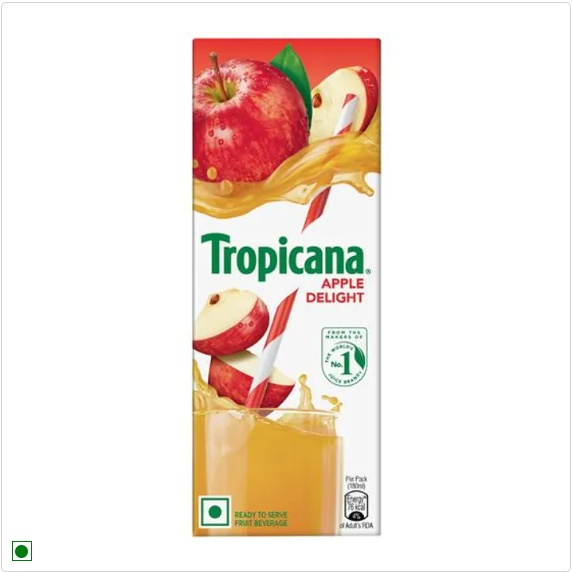 Tropicana Delight Fruit Juice - Apple, 1 L