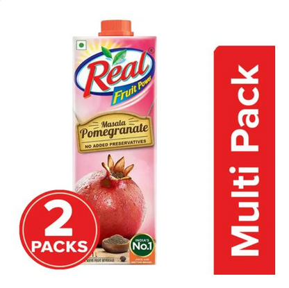 Real Fruit Juice - Masala Pomegranate, 2 x 1 L Multipack