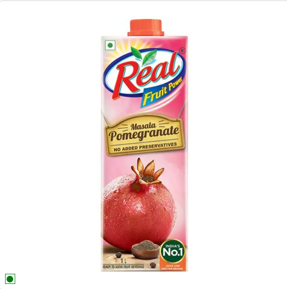 Real Fruit Juice - Masala Pomegranate, 2 x 1 L Multipack