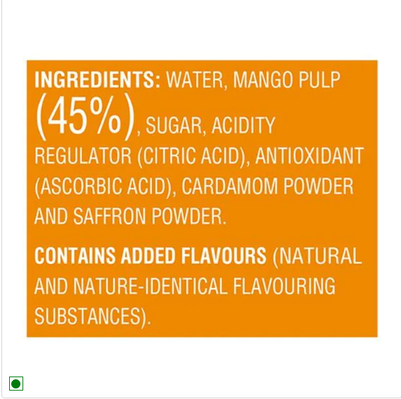 Paper Boat Aamras Mango Fruit Juice, 1 L (3x1L)