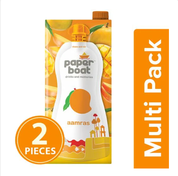 Paper Boat Aamras Mango Fruit Juice, 1 L (3x1L)