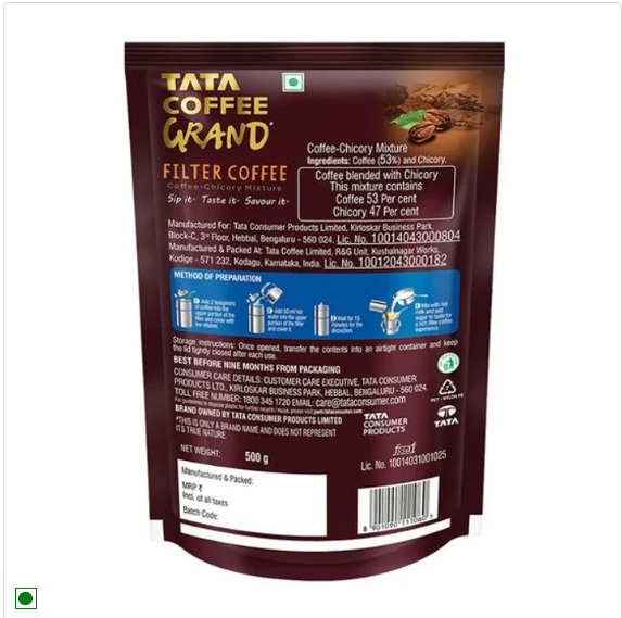 Tata Coffee Grand Filter Coffee, 500 g