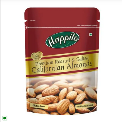 Happilo Freshly Oven Roasted & Salted California Almonds, 200 g