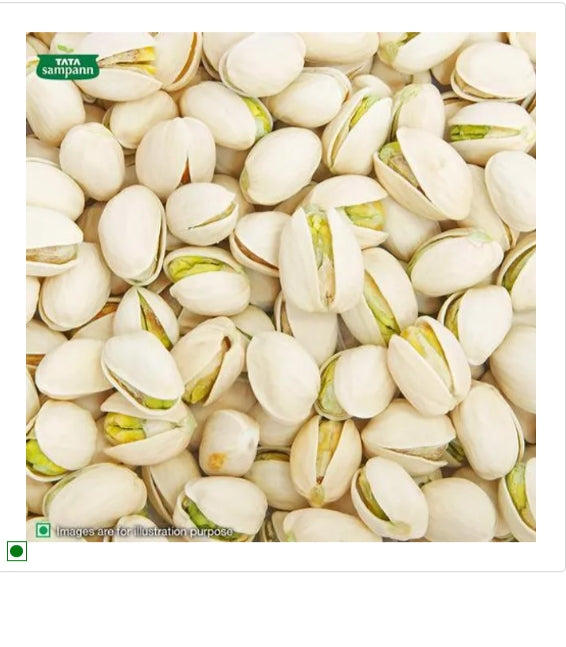 Tata Sampann 100% Premium Pistachios Roasted & Salted Rich In Protein| Phosphorus, & Dietary Fibre, Premium Nuts & Dry Fruits, 200 g Pouch