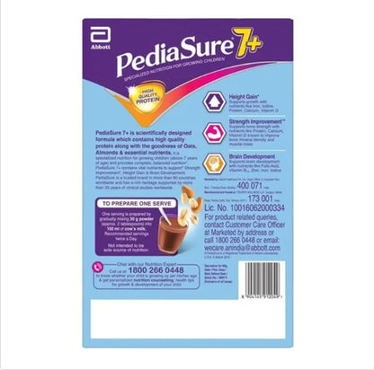 Pediasure 7+ Specialized Nutrition Drink Powder With Oats & Almonds - Chocolate Flavour, 2 x 400 g Multipack