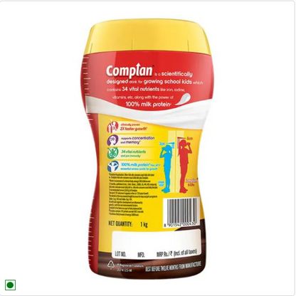 Complan Royale Chocolate Nutritious Health Drink - Vitamin C & A Supports Kids | 1 kg Jar