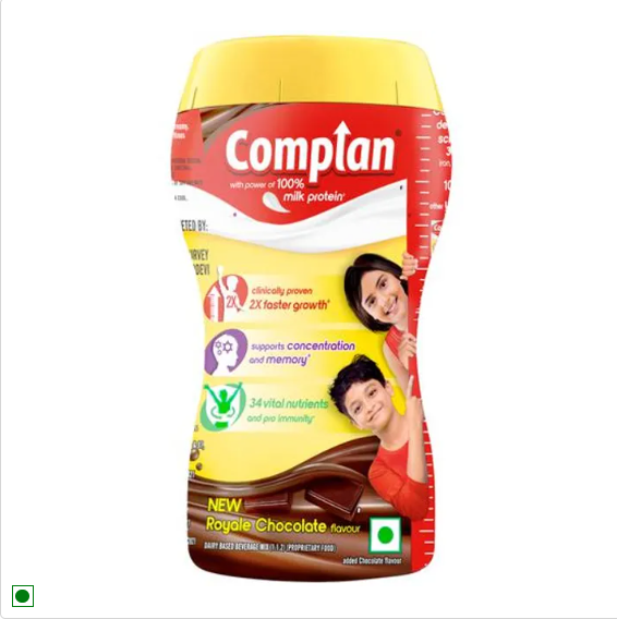 Complan Royale Chocolate Nutritious Health Drink - Vitamin C & A Supports Kids | 1 kg Jar