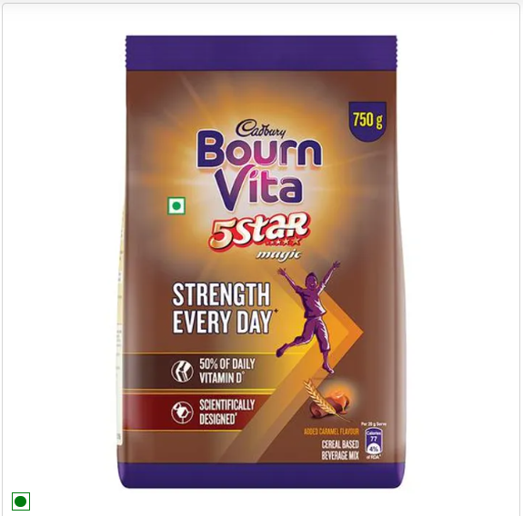 Cadbury Bournvita 5 Star Magic Nutrition Drink, 2x750 g Multipack