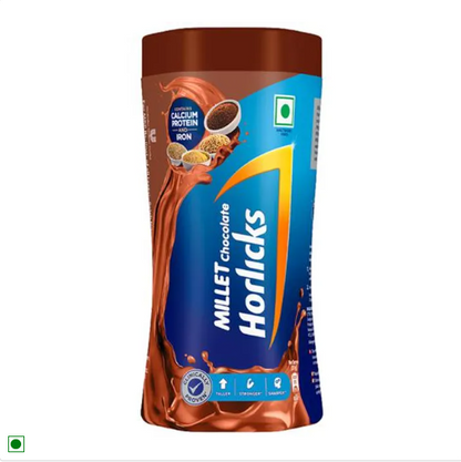 Horlicks Millet Chocolate - Rich In Calcium, Protein & Iron, 400 g