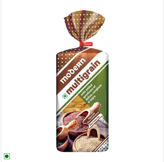 MODERN Multigrain Bread - With Added Daliya, Sorghum & Bajra, 0% Trans Fat, 400 g