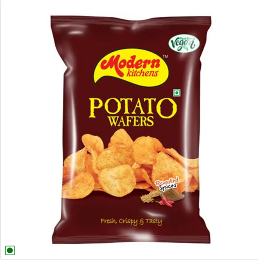 Modern Kitchens Potato Wafers - Roasted Spices, Vegan, Fresh, Crispy, 70 g