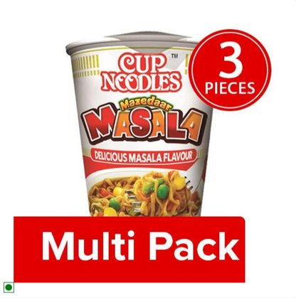 Nissin Food Cup Noodles Mazedaar Masala, 3x70 g Multipack