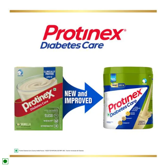 Protinex Diabetes Care - High In Fibre & Protein, Creamy Vanilla Flavour, 400 g