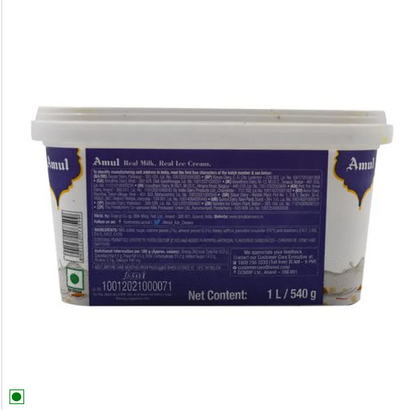 Amul Ice Cream - Rajbhog, 1 L Tub