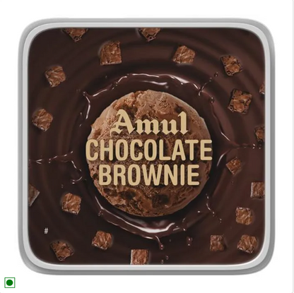 Amul Ice Cream - Chocolate Brownie, 1 L Tub