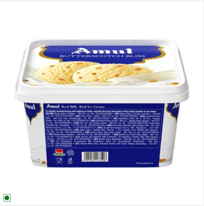 Amul Ice Cream - Butterscotch Bliss, 1 L Tub