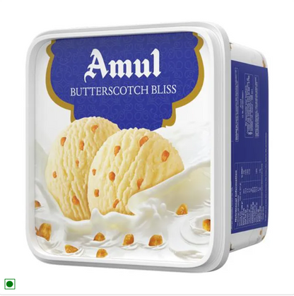 Amul Ice Cream - Butterscotch Bliss, 1 L Tub