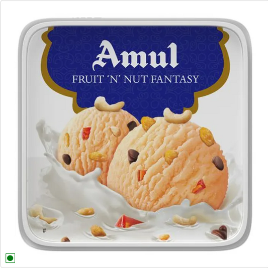 Amul Ice Cream - Fruit 'N' Nut Fantasy, 1 L Tub