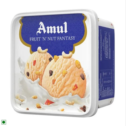 Amul Ice Cream - Fruit 'N' Nut Fantasy, 1 L Tub