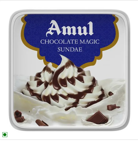 Amul Ice Cream - Chocolate Magic Sundae, 1 L Tub