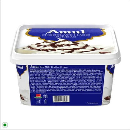 Amul Ice Cream - Chocolate Magic Sundae, 1 L Tub