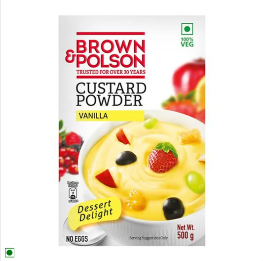 Brown & Polson Custard Powder - Vanilla Flavour, 500 g