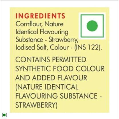 Weikfield Custard Powder - Strawberry Flavour, Makes Smooth & Creamy Custard, Contains Quality Ingredients, 75 g Carton