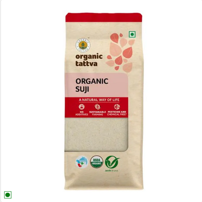 Organic Tattva Organic Suji, 500 g Pouch