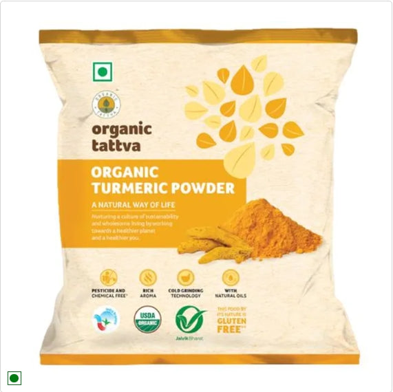 Organic Tattva Organic Powder - Turmeric, 100 g pouch