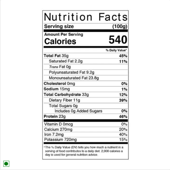 Organic Tattva Organic Seeds - Black Mustard/Sasive, 100 g Pouch