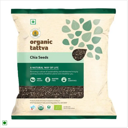 Organic Tattva Chia Seeds - Fibre Rich, 100 g