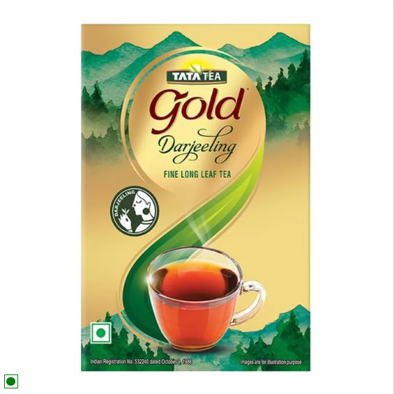 Tata Tea Gold Darjeeling Fine Long Leaf Tea, 200 g Box